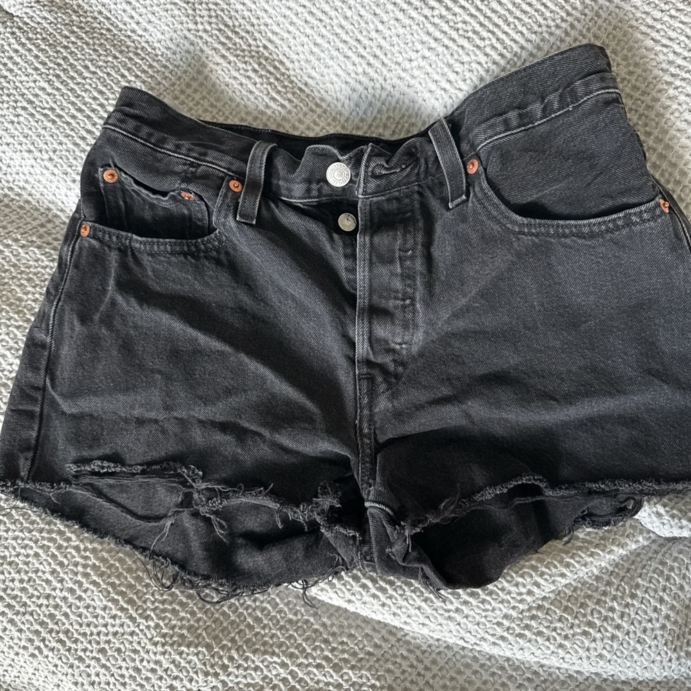 Levi's Black Jean Shorts for Men